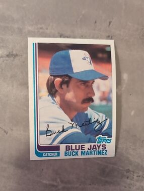 5/$15 Topps Blue Jays 1982 Signed Buck Martinez Card